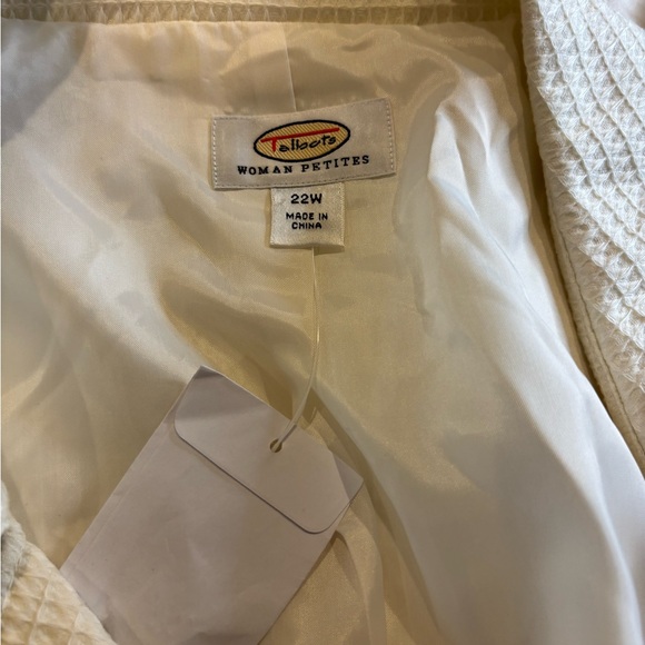 Talbots Women’s Winter White Double-Breasted Blazer Size 22W - Picture 5 of 10